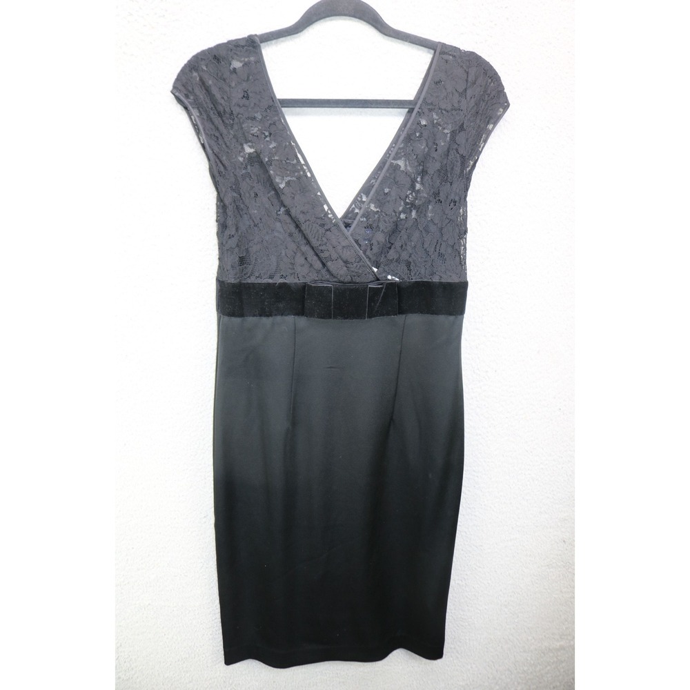 Banana Republic Black Lace Babydoll Midi Dress-Size 6-NWT-Goth-Witchy